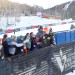Scott Snow greets his fan club at the finish arena thumbnail