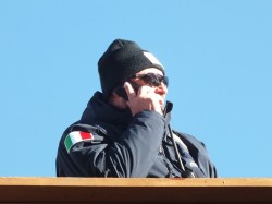 Alberto Tomba, on the phone