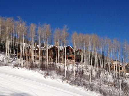 Heather's favorite slope-side house, off President Ford's run