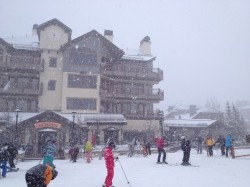 We show up and it starts snowing. Coincidence?