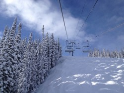 Powder day on Rose Bowl chair