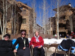 Suzanne, Heather, and friend-of-a-friend Megan