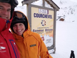 On the col (pass) between Courchevel and Meribel