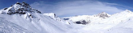 Meribel Valley from Col de la Chambre