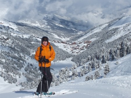 The view from halfway down Mont Vallon