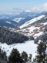 Mottaret village at the head of the valley