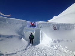 A really deep snowdrift