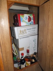 Our wine "closet" after visiting Luc