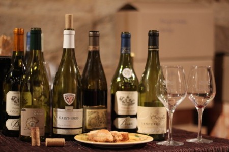 Wine tasting at Luc's place