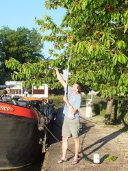 Me with the boat hook